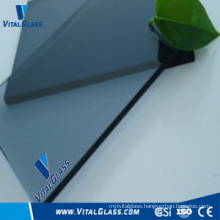 Blue Grey Plain Glass with CE& ISO9001